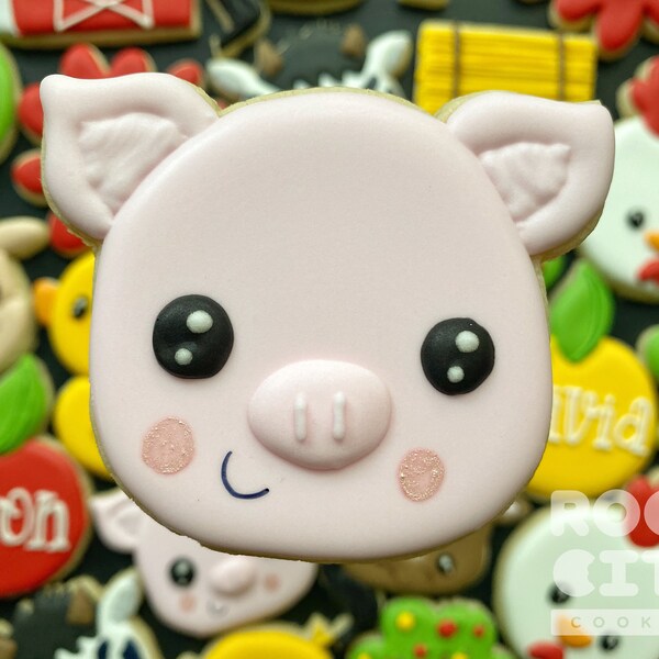 Farm Animal Cookies Etsy