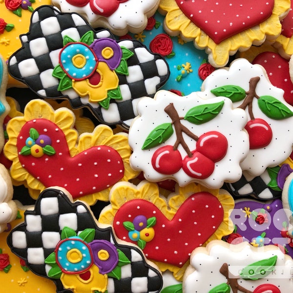 ARTIST APPRECIATION Cookies >> Customizable Decorated Sugar Cookies | Perfect for Beautiful Birthday Parties or Art Appreciation Events!