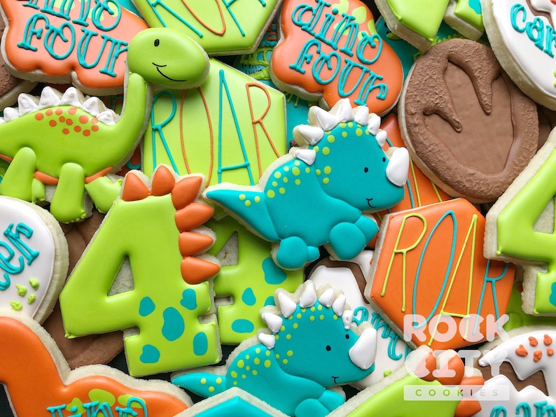 Dinosaur cookies