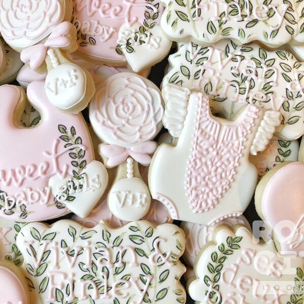 Baby Girl Shower Cookies Etsy