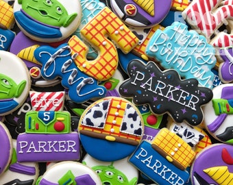 TOY Cookies >> Customizable Decorated Sugar Cookies | Perfect for Toy Birthday Parties or Toy Themed Events!