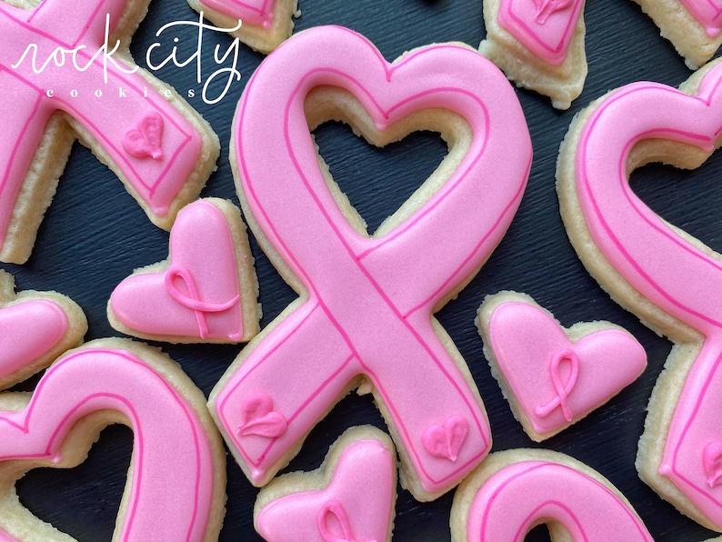 CANCER RIBBON Cookie Cutter // Cancer Awareness Ribbon Cookie Etsy