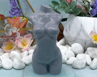 3D Female Bust Food Safe Silicone Mold for Resin, Jesmonite, Clay, Soap, Wax Melts, Candy, and More