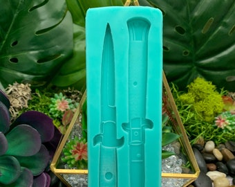 Switchblades Food Safe Silicone Mold for Resin, Jesmonite, Clay, Soap, Wax Melts, Candy, and More