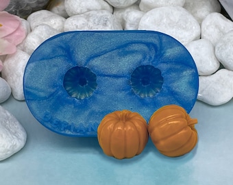 Earring-Sized 3D Pumpkin Mold for Resin, Jesmonite, Clay, Soap, Wax Melts, Candy, and More