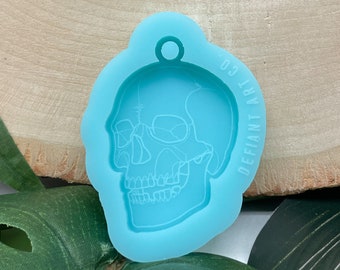 Anatomical Skull Silicone Keychain Mold, Resin Crafts