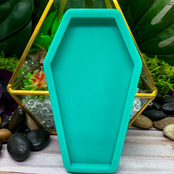 Flat Coffin Food Safe Silicone Mold for Resin, Jesmonite, Clay, Soap, Wax Melts, Candy, and More