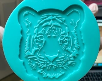 Large Tiger Silicone Mold, Resin, Clay, Soap, and More