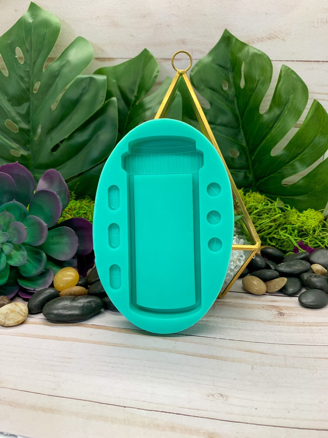 64mm Baby Bottle Shaker Silicone Mold Resin Casting Mold for 