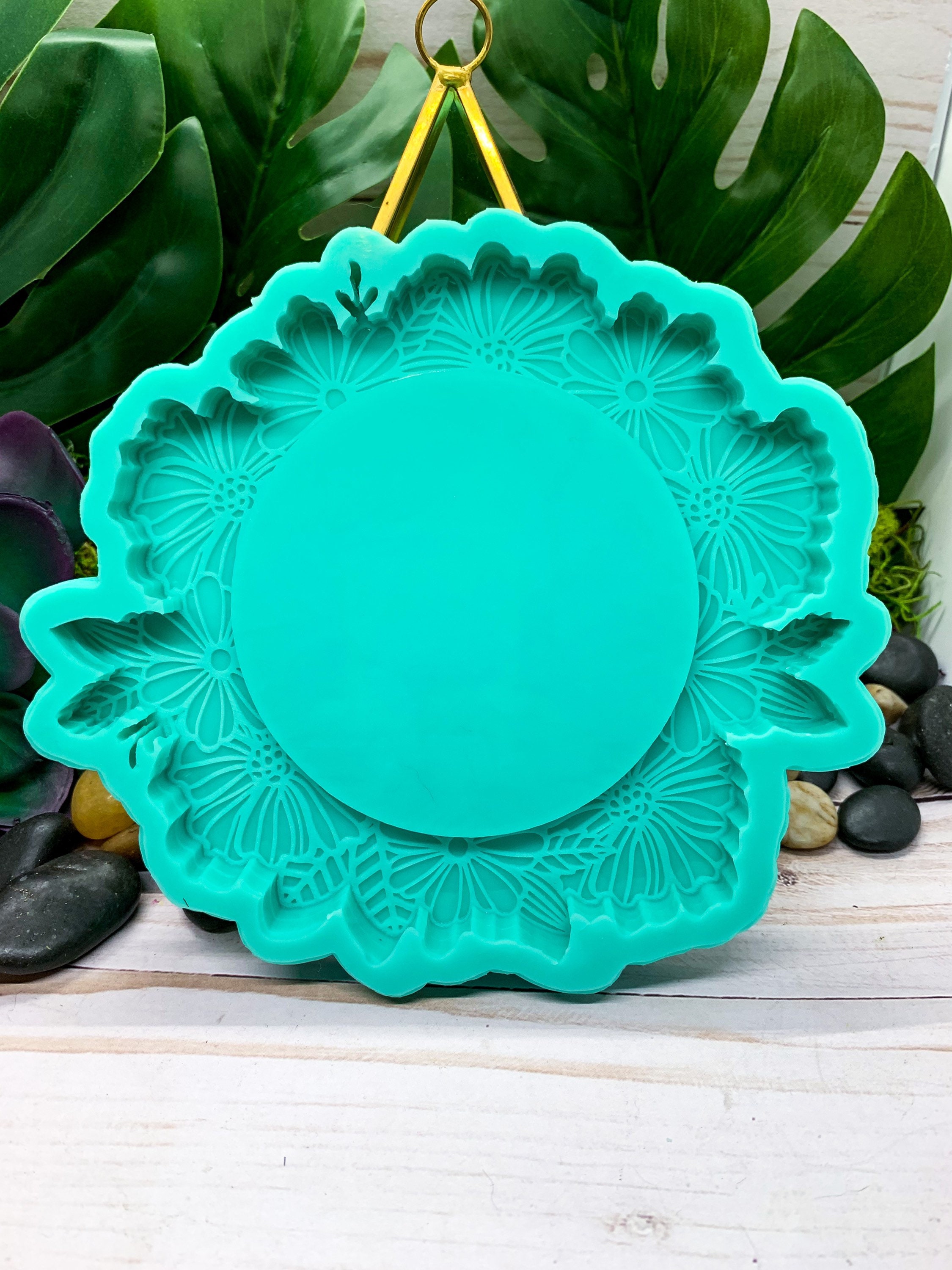 Big 6 Flower Tray Silicone Resin Mold Etsy