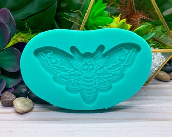 Death's Head Moth Resin Mold for Resin, Jesmonite, Clay, Soap, Wax Melts, Candy, and More