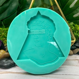 Vaporwave Bust Food Safe Silicone Mold for Resin, Jesmonite, Clay, Soap, Wax Melts, Candy, and More