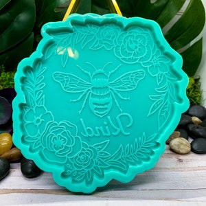 Bee Kind Silicone Mold, Floral Design, Resin, Soap, Candy