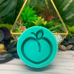Grip Sized Peach Food Safe Silicone Mold for Resin, Jesmonite, Clay, Soap, Wax Melts, Candy, and More