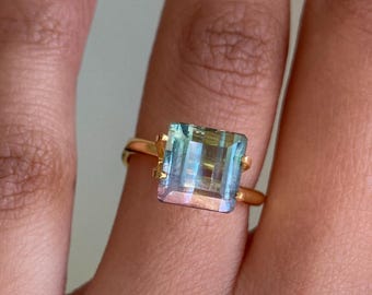 2.14 ct Mermaid Bicolor Tourmaline from Mozambique