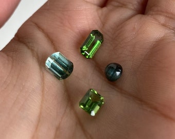 Green Tourmalines from Brazil - CUSTOM JEWELRY