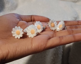 Pinzas para el cabello margarita