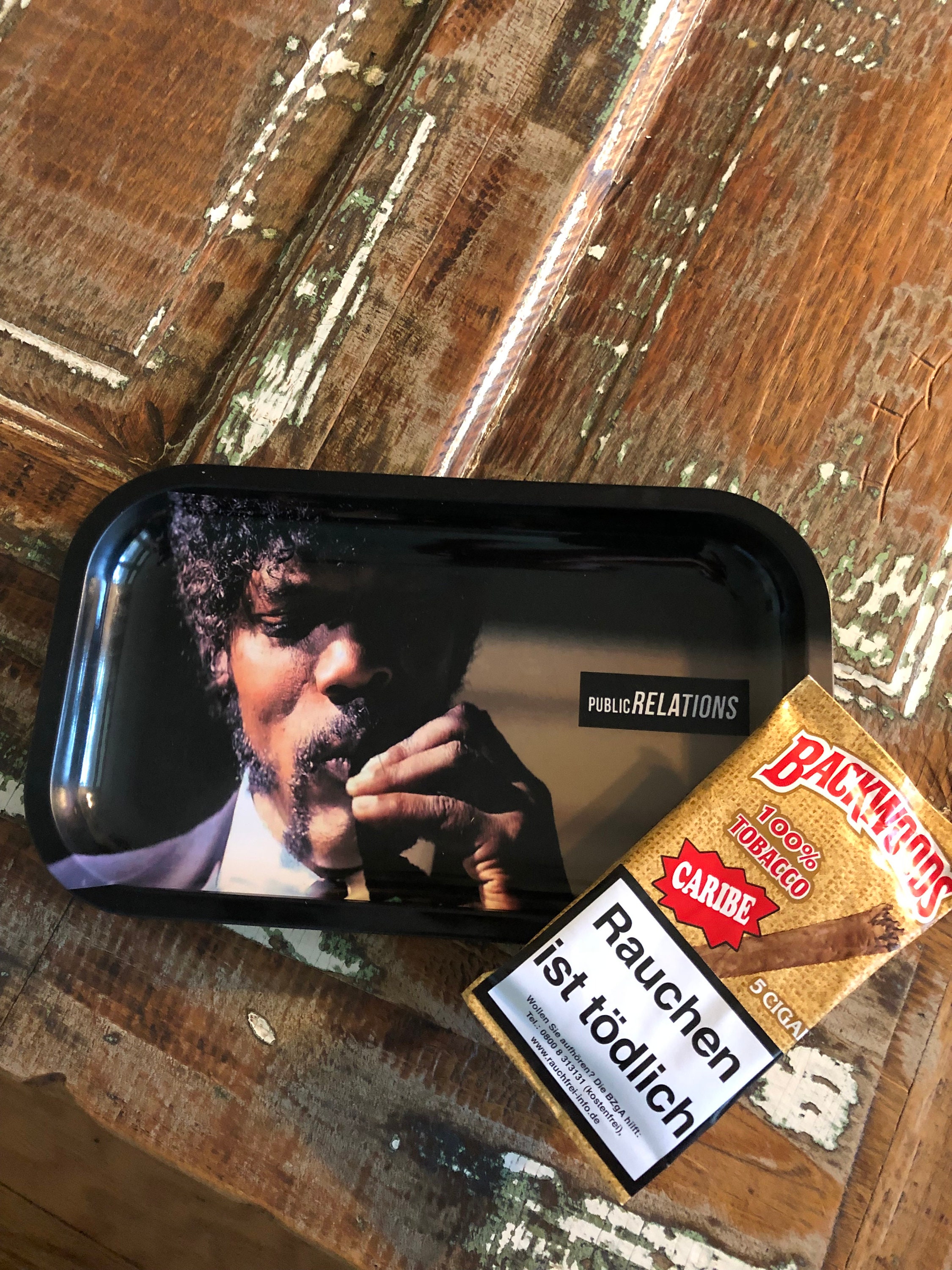 Rolling Trays 10.6x6.25 Pulp Fiction publicRELATIONS  Metal Alloy 