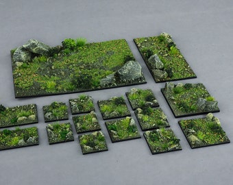 Battle Bases Square - Classic Forest - Different Sizes [PAINTED]