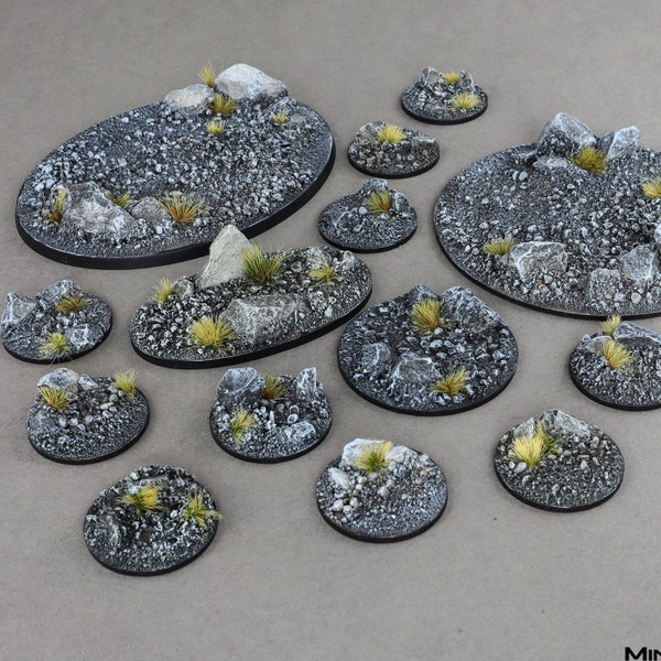 Battle Bases - Classic Dark Wasteland - Different Sizes [PAINTED]