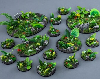 Bases de combat - Jungle classique - Différentes tailles [PEINTES]