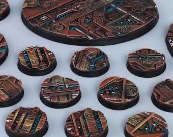 Alien Ship - Battle ready 3D bases for wargames, miniatures, figures - Different Sizes [PAINTED]