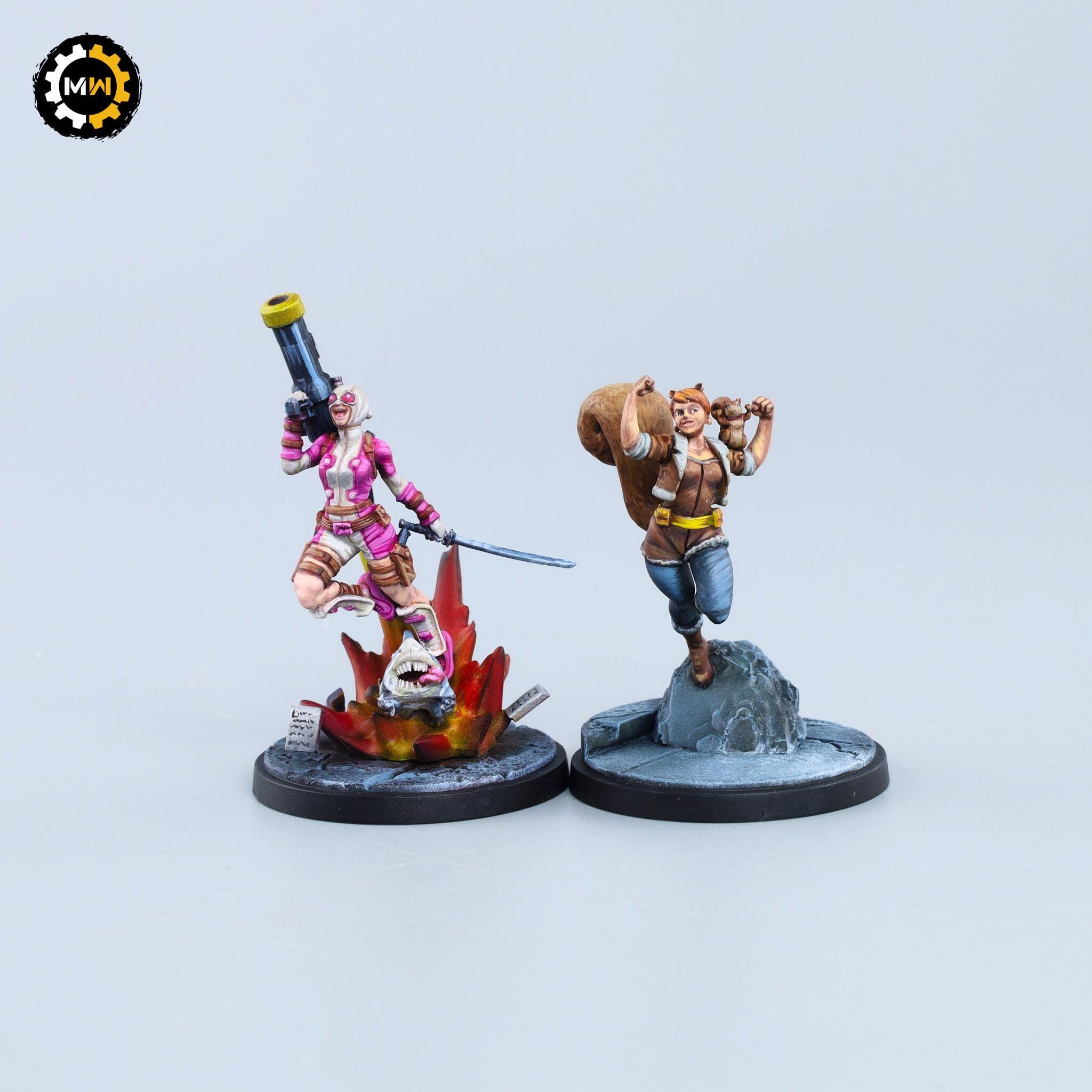 Marvel Crisis Protocol - Gwenpool & Squirrel Girl [PAINTED] - Etsy