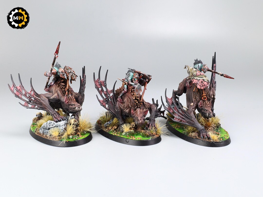 Age of Sigmar - 3 X Morbheg Knights #2 - Flesh-eater Courts