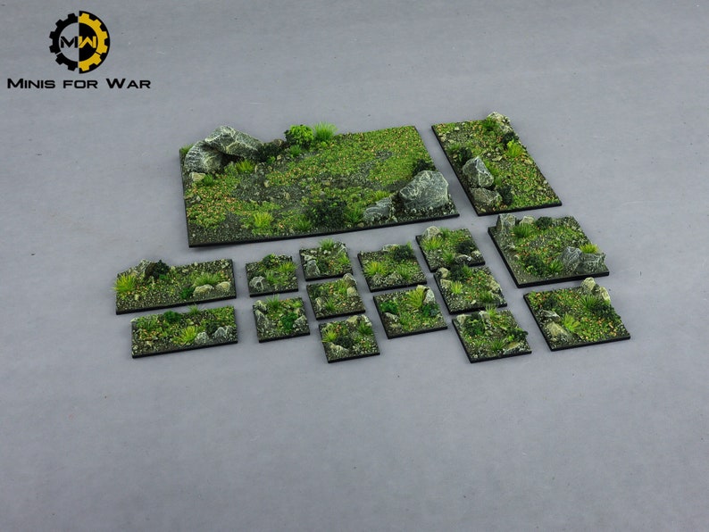 Battle Bases Square Classic Forest Different Sizes PAINTED 画像 1