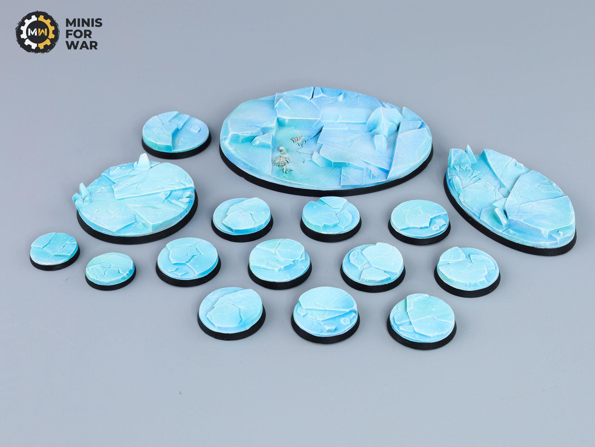 Ice Base Ice Planet - Battle Ready 3D Bases for Wargames, Miniatures, Figures ...