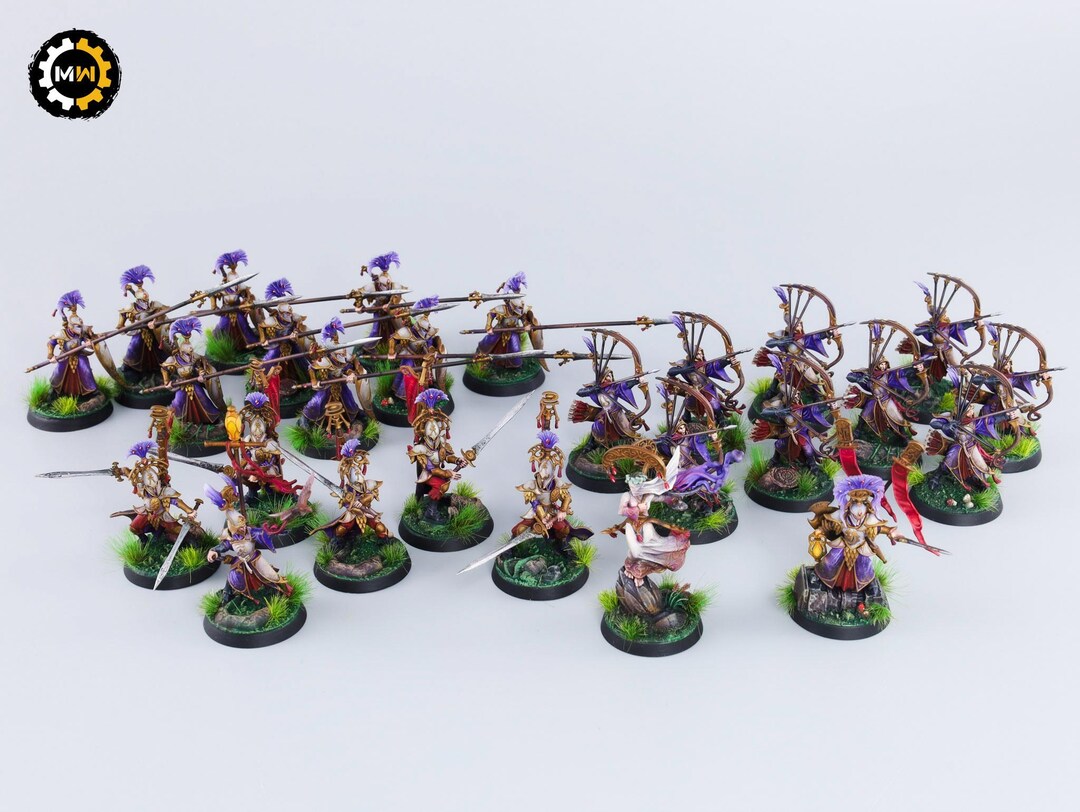 Age of Sigmar - Lumineth Realm-lords Spearhead [PAINTED] - Etsy