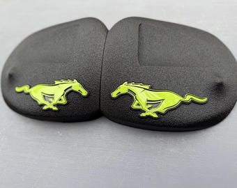 Ford Mustang Strut Tower Covers (2015-2026) - Pony Logo (choose logo color)