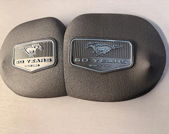 2015-2026 Mustang Strut Tower Covers (Set of 2) 60 Years Logo(choose logo color)