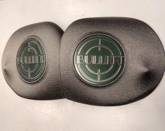 2015-2026 Mustang Strut Tower Covers (Set of 2) Bullitt (CHOOSE LOGO COLOR)
