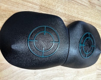 Mustang Strut Tower Covers (2015-2026): BULLITT TARGET, (choose logo color)