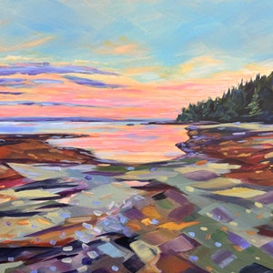 Carters Beach Sunset GiClee Print 11x14 fits in a 16x20 frame