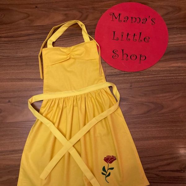 Belle Inspired Princess Apron