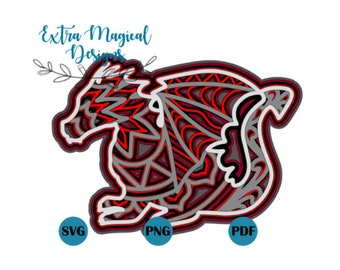 Download Dragon Mandala Etsy