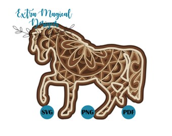 Download Mandala Horse Svg Etsy