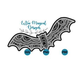 Download Bat Mandala Svg Etsy