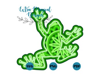 Free Free Layered Frog Mandala 862 SVG PNG EPS DXF File