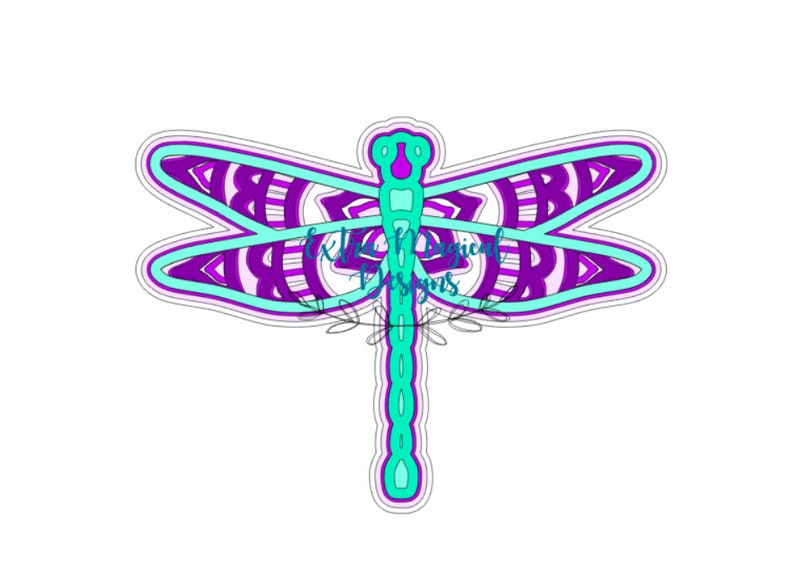 Download 3D Mandala Dragonfly Paper Cut File Digital Download SVG ...