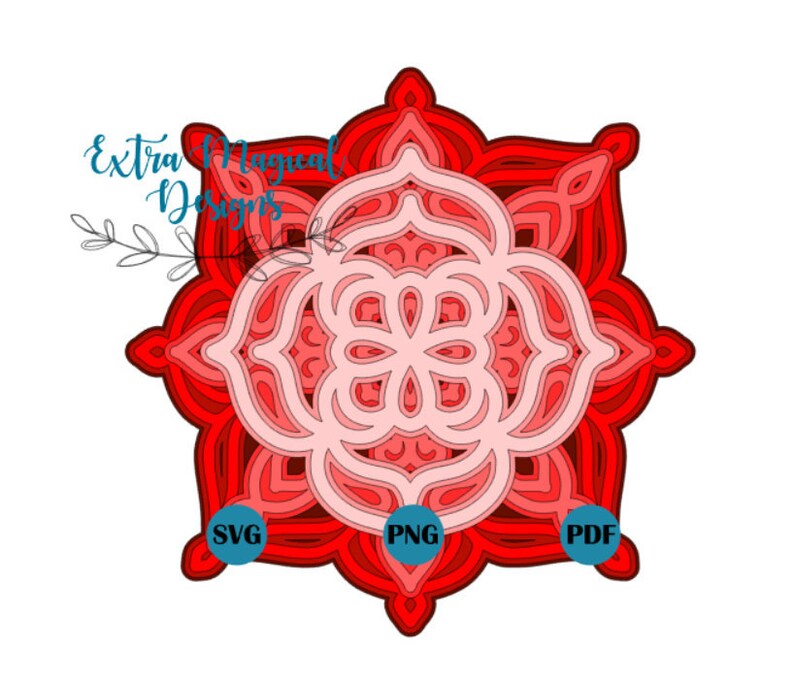 Download 3d Mandala 1 Paper Cut File Digital Download Svg Template Etsy