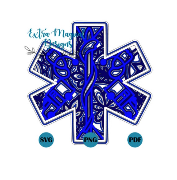 Download 3d Mandala Medical Ems Paramedic Ambulance Paper Cut File Etsy