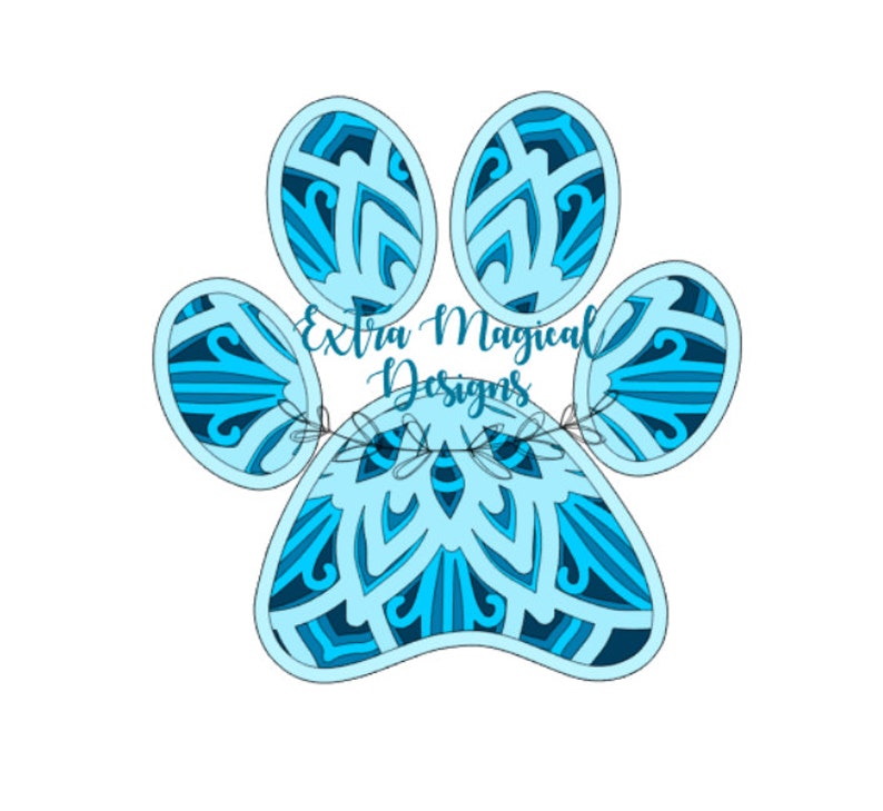Download 3D Animal Mandala Svg - Layered SVG Cut File