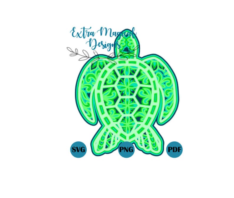 Free Free 249 Sea Turtle Free 3D Layered Mandala Svg SVG PNG EPS DXF File