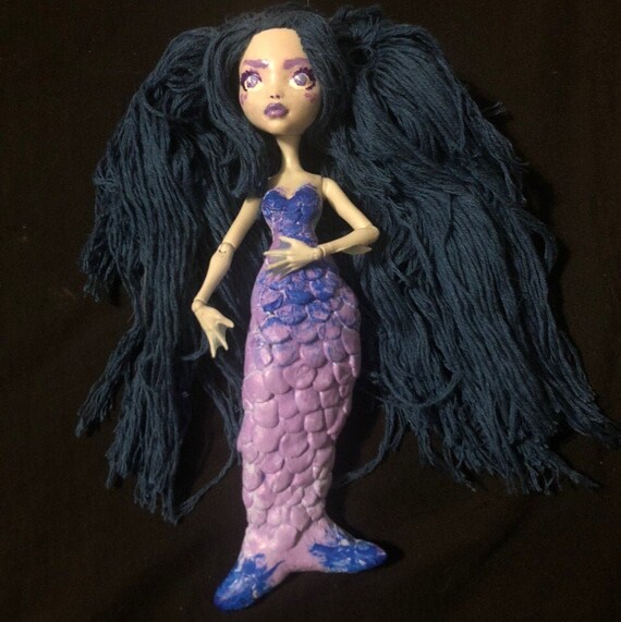 Remade Hand Made Monster High Lagoona Blue Mermaid Doll Etsy Ireland
