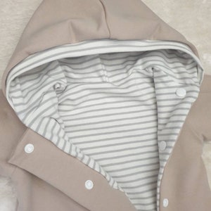 Overall Frühling/ Sommer,Beige Sand,Baby Anzug, Newborn Kleidung, Kinder wagen Anzug, Geburt, Schwangerschaft, Geschenk Kinder, Strampler Bild 3