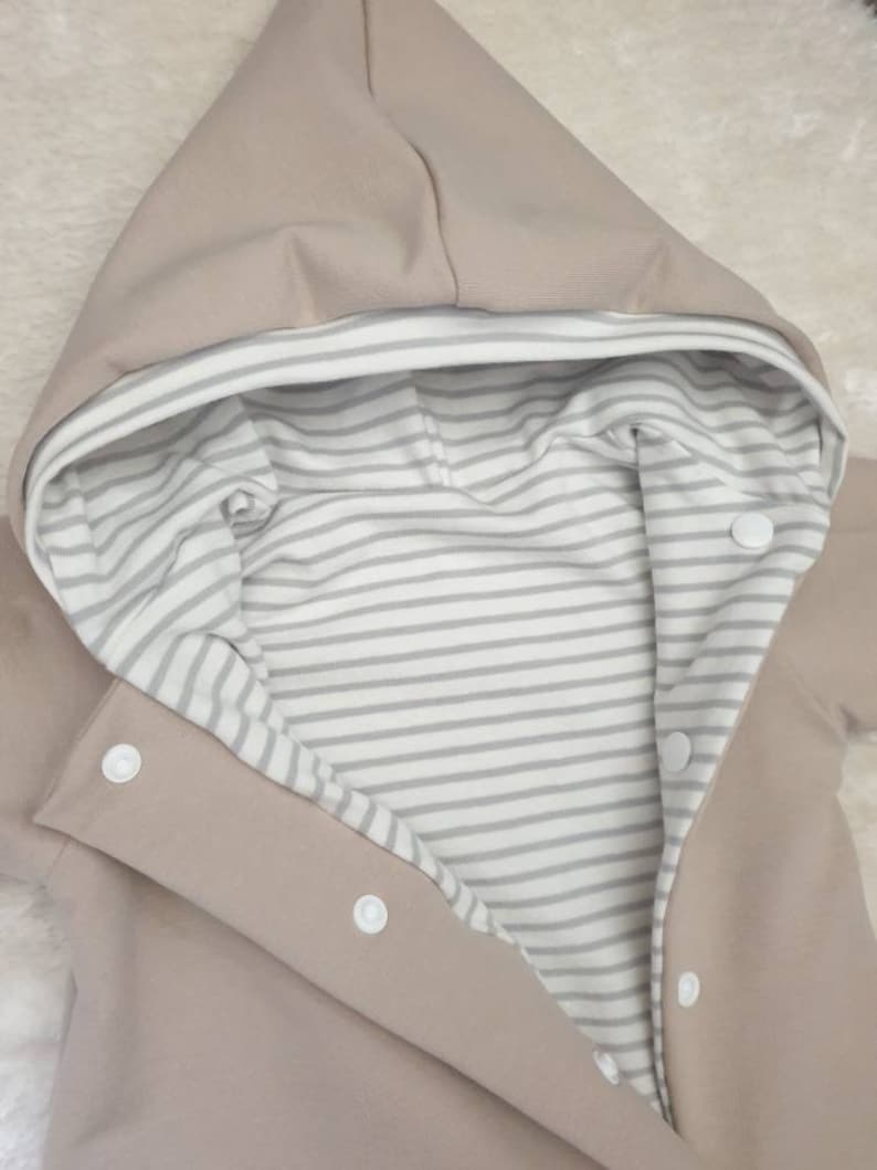 Jumpsuit spring/summer, beige sand, baby suit, newborn clothing, stroller suit, birth, pregnancy, gift children, romper image 3