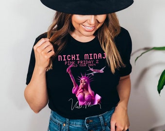 Nicki Minaj Shirt, Nicki Minaj Tour Shirt, Nicki Minaj Merch, Pink Friday 2 | T-Shirt  |  Fast Dispatch